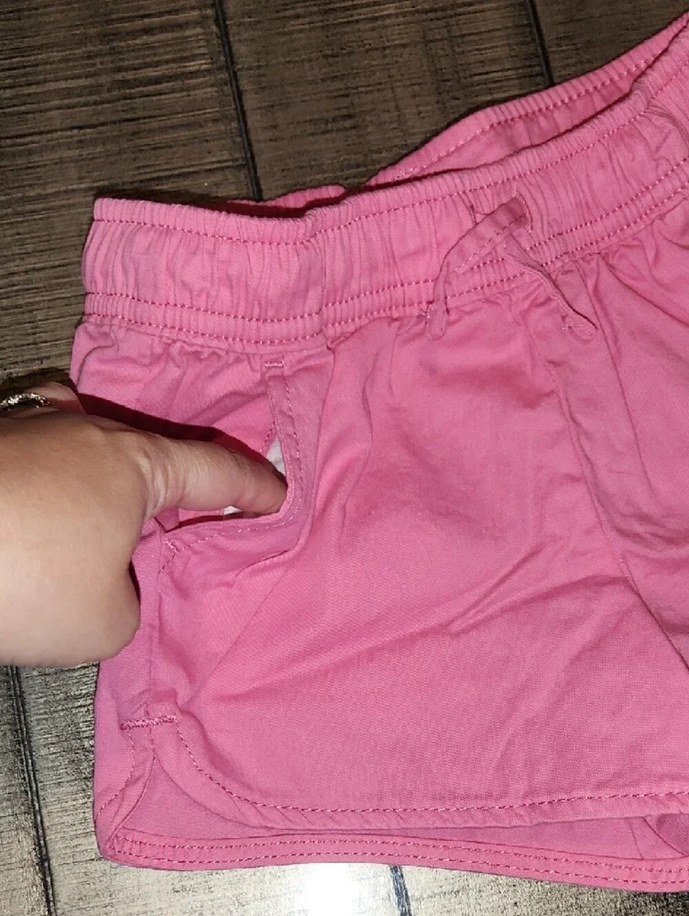 NWT jumping beans Pink Girls Athletic Drawstring Shorts - Picture 3 of 4